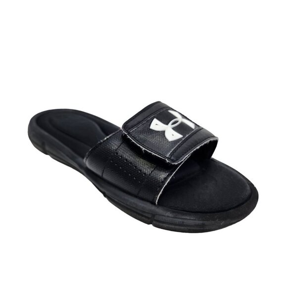 Under Armour Boys' UA Ignite V Slides Kids Size 3Y Black - Picture 1 of 11